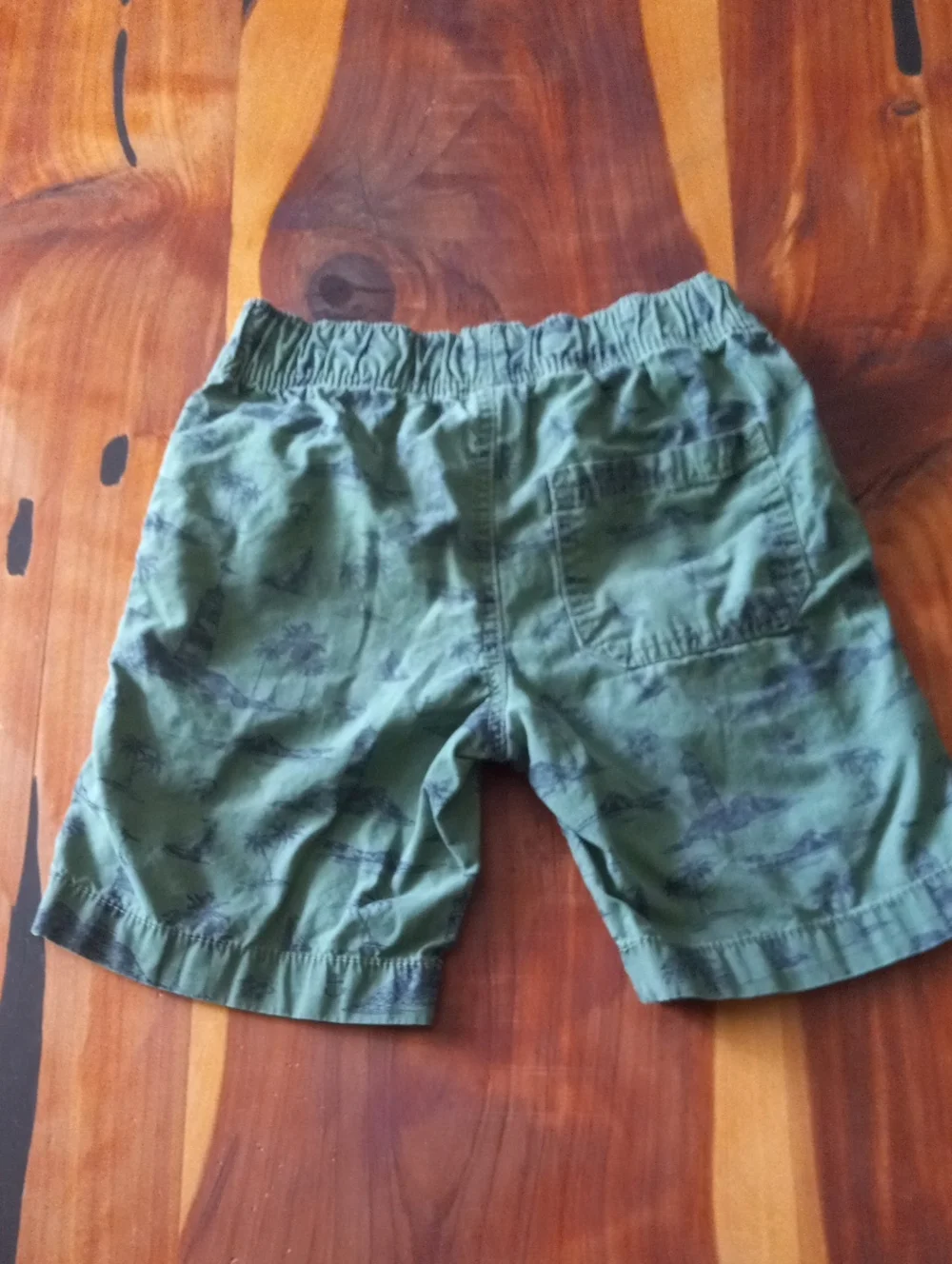 Carter's Boys Olive Green Allover Lighthouse Nautical Print Drawstring Shorts